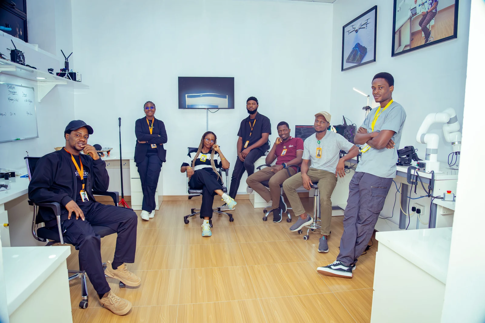 A technical discussion inside an Innov8 Hub lab